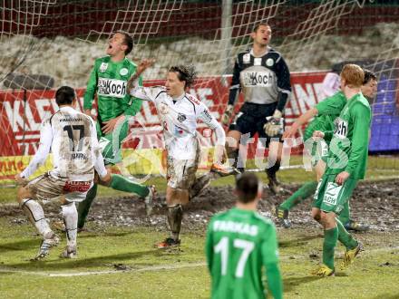 Fussball. Bundesliga. RZ Pellets WAC gegen SV Mattersburg.  Torjubel Dario Baldauf  (WAC). Wolfsberg, 13.3.2013.
Foto: Kuess

---
pressefotos, pressefotografie, kuess, qs, qspictures, sport, bild, bilder, bilddatenbank