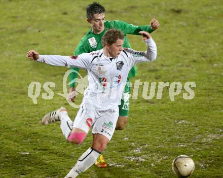 Fussball. Bundesliga. RZ Pellets WAC gegen SV Mattersburg.  Christian Thonhofer,   (WAC), Marvin Potzmann (Mattersburg). Wolfsberg, 13.3.2013.
Foto: Kuess

---
pressefotos, pressefotografie, kuess, qs, qspictures, sport, bild, bilder, bilddatenbank