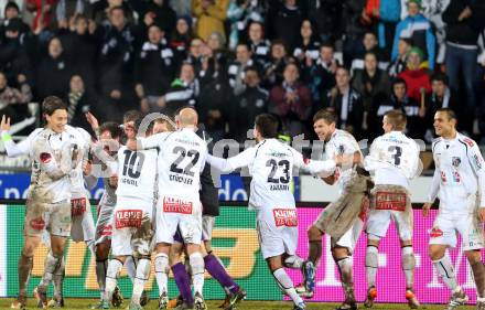 Fussball. Bundesliga. RZ Pellets WAC gegen SV Mattersburg. Jubel WAC. Wolfsberg, 13.3.2013.
Foto: Kuess

---
pressefotos, pressefotografie, kuess, qs, qspictures, sport, bild, bilder, bilddatenbank