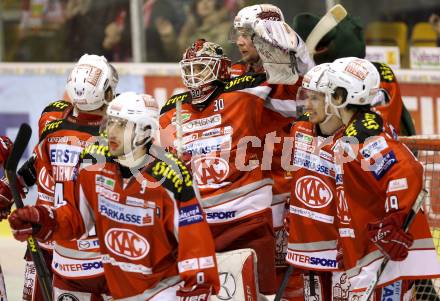 EBEL. Eishockey Bundesliga. EC KAC gegen EHC Liwest Black Wings Linz.  Torjubel  Rene Swette (KAC). Klagenfurt, am 15.3.2013.
Foto: Kuess 


---
pressefotos, pressefotografie, kuess, qs, qspictures, sport, bild, bilder, bilddatenbank