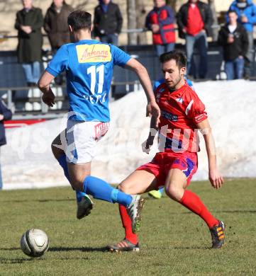 Fussball. Regionalliga Mitte. VSV gegen SAK. Reich Marco (VSV), Veliu Murat (SAK). Villach, 16.3.2013.
Foto: Kuess
---
pressefotos, pressefotografie, kuess, qs, qspictures, sport, bild, bilder, bilddatenbank