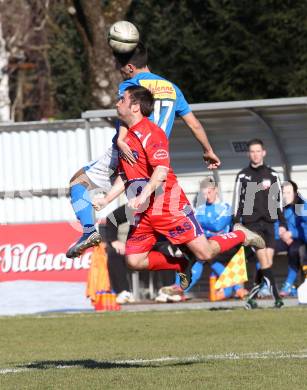 Fussball. Regionalliga Mitte. VSV gegen SAK. Sandic Michel (VSV), Koenig Helmut (SAK). Villach, 16.3.2013.
Foto: Kuess
---
pressefotos, pressefotografie, kuess, qs, qspictures, sport, bild, bilder, bilddatenbank