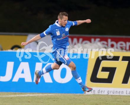 Fussball. Bundesliga. RZ Pellets WAC gegen SC Wiener Neustadt.  Torjubel Christian Ramsebner (Wiener Neustadt). Wolfsberg, 16.3.2013.
Foto: Kuess

---
pressefotos, pressefotografie, kuess, qs, qspictures, sport, bild, bilder, bilddatenbank