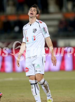 Fussball. Bundesliga. RZ Pellets WAC gegen SC Wiener Neustadt.  Mihret Topcagic  (WAC). Wolfsberg, 16.3.2013.
Foto: Kuess

---
pressefotos, pressefotografie, kuess, qs, qspictures, sport, bild, bilder, bilddatenbank