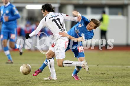 Fussball. Bundesliga. RZ Pellets WAC gegen SC Wiener Neustadt.  Jacobo,   (WAC), Stefan Rakowitz (Wiener Neustadt). Wolfsberg, 16.3.2013.
Foto: Kuess

---
pressefotos, pressefotografie, kuess, qs, qspictures, sport, bild, bilder, bilddatenbank