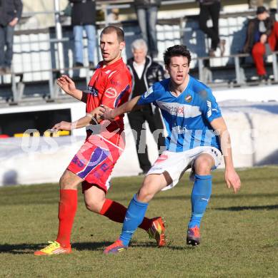 Fussball. Regionalliga Mitte. VSV gegen SAK. Dlopst Andreas (VSV), Dlopst Christian (SAK). Villach, 16.3.2013.
Foto: Kuess
---
pressefotos, pressefotografie, kuess, qs, qspictures, sport, bild, bilder, bilddatenbank