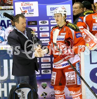 EBEL. Eishockey Bundesliga. EC KAC gegen EHC Liwest Black Wings Linz.  Maximilian Isopp (KAC). Klagenfurt, am 19.3.2013.
Foto: Kuess 


---
pressefotos, pressefotografie, kuess, qs, qspictures, sport, bild, bilder, bilddatenbank