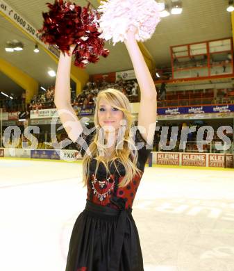 EBEL. Eishockey Bundesliga. EC KAC gegen EHC Liwest Black Wings Linz.  Cheerleaders.  Klagenfurt, am 19.3.2013.
Foto: Kuess 


---
pressefotos, pressefotografie, kuess, qs, qspictures, sport, bild, bilder, bilddatenbank