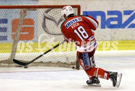 EBEL. Eishockey Bundesliga. EC KAC gegen EHC Liwest Black Wings Linz.  Thomas Koch (KAC). Klagenfurt, am 19.3.2013.
Foto: Kuess 


---
pressefotos, pressefotografie, kuess, qs, qspictures, sport, bild, bilder, bilddatenbank