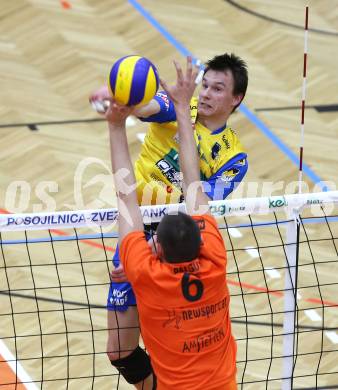 Volleyball. AVL-Halbfinale. SK Aich/Dob gegen Amstetten. Wlodarczyk Wojciech  (Aich/Dob). Bleiburg, 23.3.2013.
Foto: Kuess
---
pressefotos, pressefotografie, kuess, qs, qspictures, sport, bild, bilder, bilddatenbank