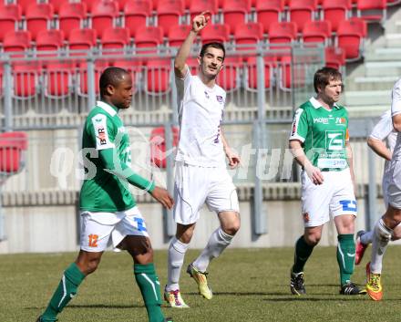 Fussball Regionalliga. SK Austria Klagenfurt gegen SV Wallern. Torjubel Rexhe Bytyci (Austria Klagenfurt). Klagenfurt, 23.3.2013.
Foto: Kuess
---
pressefotos, pressefotografie, kuess, qs, qspictures, sport, bild, bilder, bilddatenbank