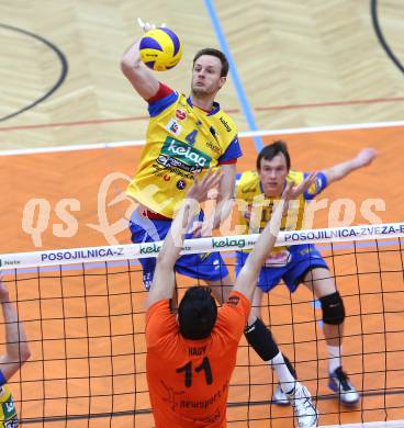 Volleyball. AVL-Halbfinale. SK Aich/Dob gegen Amstetten. Csoma Krisztian  (Aich/Dob). Bleiburg, 23.3.2013.
Foto: Kuess
---
pressefotos, pressefotografie, kuess, qs, qspictures, sport, bild, bilder, bilddatenbank