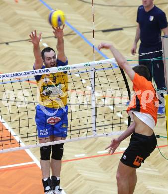 Volleyball. AVL-Halbfinale. SK Aich/Dob gegen Amstetten. Grut Andrej  (Aich/Dob). Bleiburg, 23.3.2013.
Foto: Kuess
---
pressefotos, pressefotografie, kuess, qs, qspictures, sport, bild, bilder, bilddatenbank