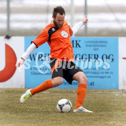 Fussball Unterliga Ost. Liebenfels gegen SPG SV Magdalensberg/Eberndorfer AC. Florian Oberrisser (Magdalensberg/Eberndorf). Liebenfels, 24.3.2013.
Foto: Kuess
---
pressefotos, pressefotografie, kuess, qs, qspictures, sport, bild, bilder, bilddatenbank