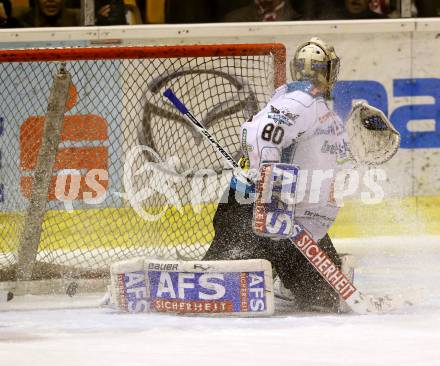 EBEL. Eishockey Bundesliga. EC KAC gegen EHC Liwest Black Wings Linz.  Tor David Leneveu (Linz). Klagenfurt, am 24.3.2013.
Foto: Kuess 


---
pressefotos, pressefotografie, kuess, qs, qspictures, sport, bild, bilder, bilddatenbank