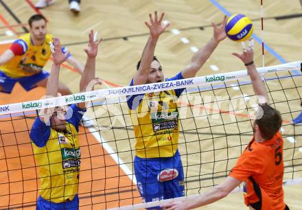 Volleyball. AVL-Halbfinale. SK Aich/Dob gegen Amstetten. HRUSKA Michal, GRUT Andrej (Aich/Dob). Bleiburg, 23.3.2013.
Foto: Kuess
---
pressefotos, pressefotografie, kuess, qs, qspictures, sport, bild, bilder, bilddatenbank