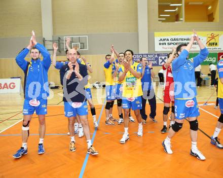 Volleyball. AVL-Halbfinale. SK Aich/Dob gegen Amstetten. Jubel (Aich/Dob). Bleiburg, 23.3.2013.
Foto: Kuess
---
pressefotos, pressefotografie, kuess, qs, qspictures, sport, bild, bilder, bilddatenbank