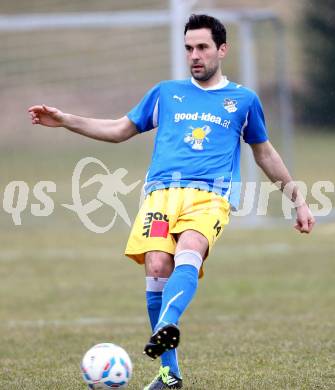 Fussball Kaerntner Liga. Maria Saal gegen Bleiburg. Lovro Plimon (Bleiburg).
Maria Saal, 30.3.2013.
Foto: Kuess
---
pressefotos, pressefotografie, kuess, qs, qspictures, sport, bild, bilder, bilddatenbank