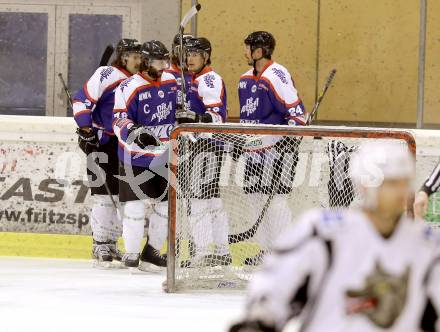 Eishockey NAHL. Finale. Tarco Woelfe Klagenfurt gegen Kapfenberg.  Torjubel Kapfenberg. Klagenfurt, 30.3.2013.
Foto: Kuess
---
pressefotos, pressefotografie, kuess, qs, qspictures, sport, bild, bilder, bilddatenbank