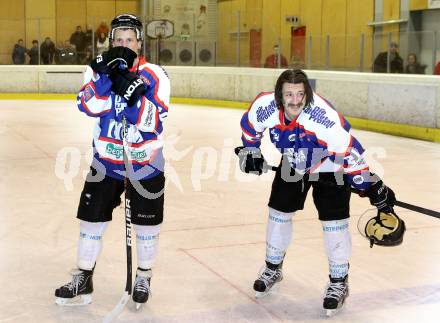 Eishockey NAHL. Finale. Tarco Woelfe Klagenfurt gegen Kapfenberg. Enttaeuschte Kapfenberg Spieler. Klagenfurt, 30.3.2013.
Foto: Kuess
---
pressefotos, pressefotografie, kuess, qs, qspictures, sport, bild, bilder, bilddatenbank