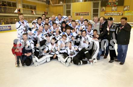 Eishockey NAHL. Finale. Tarco Woelfe Klagenfurt gegen Kapfenberg.  Jubel (Tarco). Klagenfurt, 30.3.2013.
Foto: Kuess
---
pressefotos, pressefotografie, kuess, qs, qspictures, sport, bild, bilder, bilddatenbank