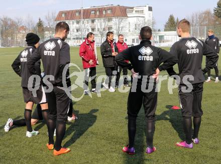 Fussball Regionalliga. SK Austria Klagenfurt. Training. Dietmar Thuller, Heimo Vorderegger. Klagenfurt, am 27.3.2013.
Foto: Kuess 
---
pressefotos, pressefotografie, kuess, qs, qspictures, sport, bild, bilder, bilddatenbank