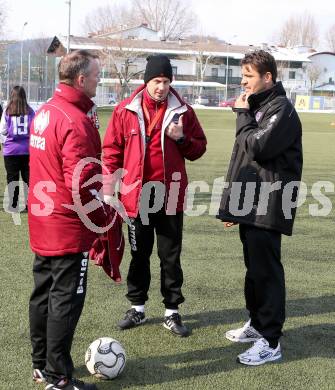 Fussball Regionalliga. SK Austria Klagenfurt. Training. Dietmar Thuller, Heimo Vorderegger, Wolfgang Thun-Hohenstein. Klagenfurt, am 27.3.2013.
Foto: Kuess 
---
pressefotos, pressefotografie, kuess, qs, qspictures, sport, bild, bilder, bilddatenbank