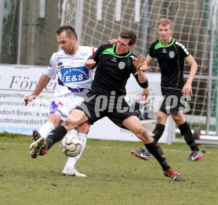 Fussball Regionalliga. SAK gegen Pasching. Jolic Goran (K) (SAK), Perchtold Marco (Pasching). Klagenfurt, am 6.4.2013.
Foto: Kuess
---
pressefotos, pressefotografie, kuess, qs, qspictures, sport, bild, bilder, bilddatenbank