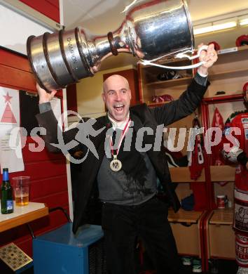 EBEL. Eishockey Bundesliga. EC KAC gegen PC Vienna Capitals.. Christer Olsson (Meister KAC). Klagenfurt, am 4.5.2013.
Foto: Kuess 


---
pressefotos, pressefotografie, kuess, qs, qspictures, sport, bild, bilder, bilddatenbank