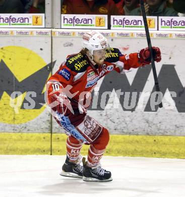 EBEL. Eishockey Bundesliga. EC KAC gegen PC Vienna Capitals..  Torjubel Tyler Scofield (KAC). Klagenfurt, am 4.5.2013.
Foto: Kuess 


---
pressefotos, pressefotografie, kuess, qs, qspictures, sport, bild, bilder, bilddatenbank