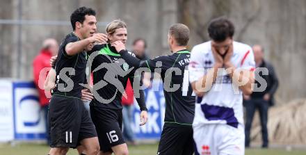 Fussball Regionalliga. SAK gegen Pasching. Torjubel (Pasching). Klagenfurt, am 6.4.2013.
Foto: Kuess
---
pressefotos, pressefotografie, kuess, qs, qspictures, sport, bild, bilder, bilddatenbank