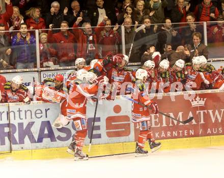 EBEL. Eishockey Bundesliga. EC KAC gegen PC Vienna Capitals.. Meisterjubel (Meister KAC). Klagenfurt, am 4.5.2013.
Foto: Kuess 


---
pressefotos, pressefotografie, kuess, qs, qspictures, sport, bild, bilder, bilddatenbank