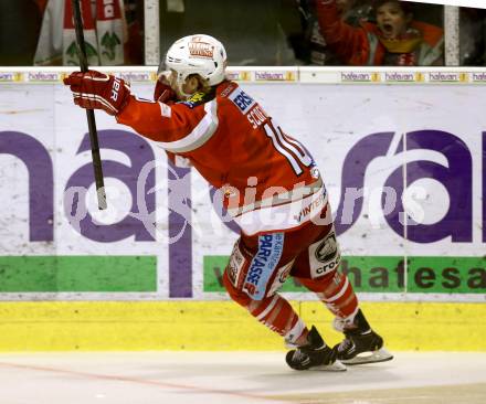 EBEL. Eishockey Bundesliga. EC KAC gegen PC Vienna Capitals.. Torjubel Tyler Scofield (KAC). Klagenfurt, am 4.5.2013.
Foto: Kuess 


---
pressefotos, pressefotografie, kuess, qs, qspictures, sport, bild, bilder, bilddatenbank