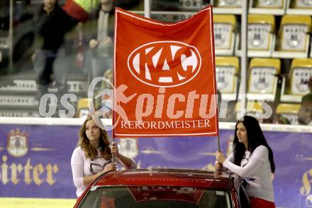 EBEL. Eishockey Bundesliga. EC KAC gegen PC Vienna Capitals.. KAC Cheerleader. Klagenfurt, am 4.5.2013.
Foto: Kuess 


---
pressefotos, pressefotografie, kuess, qs, qspictures, sport, bild, bilder, bilddatenbank