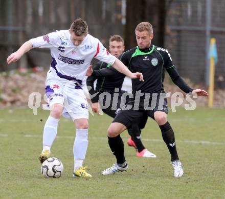 Fussball Regionalliga. SAK gegen Pasching. Biscan Darijo (SAK), Grasegger Martin (Pasching). Klagenfurt, am 6.4.2013.
Foto: Kuess
---
pressefotos, pressefotografie, kuess, qs, qspictures, sport, bild, bilder, bilddatenbank