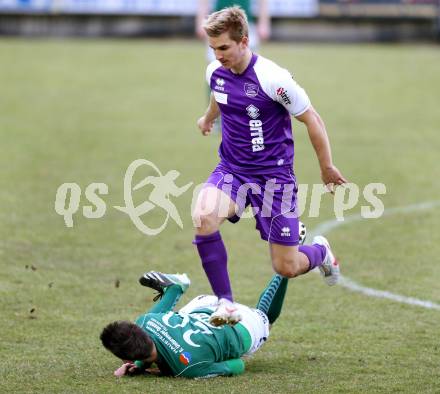 Fussball Regionalliga. Feldkirchen gegen SK Austria Klagenfurt. Kevin Vaschauner, (Feldkirchen), Peter Pucker (Austria Klagenfurt). Feldkirchen, 9.4.2013.
Foto: Kuess
---
pressefotos, pressefotografie, kuess, qs, qspictures, sport, bild, bilder, bilddatenbank