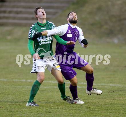 Fussball Regionalliga. Feldkirchen gegen SK Austria Klagenfurt. Kevin Vaschauner, (Feldkirchen), Oliver Pusztai  (Austria Klagenfurt). Feldkirchen, 9.4.2013.
Foto: Kuess
---
pressefotos, pressefotografie, kuess, qs, qspictures, sport, bild, bilder, bilddatenbank