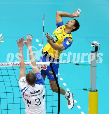 Volleyball. AVL Finalspiel. Aich/Dob gegen Hypo Tirol. De Sousa Sequeira Valdir(Aich/Dob). Bleiburg, 10.4.2013.
Foto: Kuess

---
pressefotos, pressefotografie, kuess, qs, qspictures, sport, bild, bilder, bilddatenbank