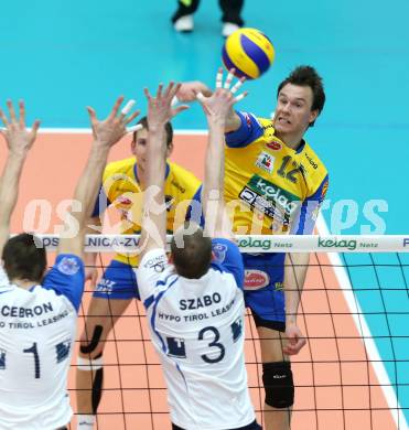 Volleyball. AVL Finalspiel. Aich/Dob gegen Hypo Tirol. 	
WLODARCZYK Wojciech (Aich/Dob). Bleiburg, 10.4.2013.
Foto: Kuess

---
pressefotos, pressefotografie, kuess, qs, qspictures, sport, bild, bilder, bilddatenbank