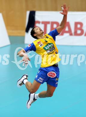 Volleyball. AVL Finalspiel. Aich/Dob gegen Hypo Tirol. DE SOUSA SEQUEIRA Valdir (Aich/Dob). Bleiburg, 10.4.2013.
Foto: Kuess

---
pressefotos, pressefotografie, kuess, qs, qspictures, sport, bild, bilder, bilddatenbank