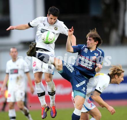 Fussball Regionalliga. VSV gegen Kalsdorf. Andreas Dlopst (VSV), Marvin Weinberger (Kalsdorf). Villach, am 12.4.2013.
Foto: Kuess
---
pressefotos, pressefotografie, kuess, qs, qspictures, sport, bild, bilder, bilddatenbank