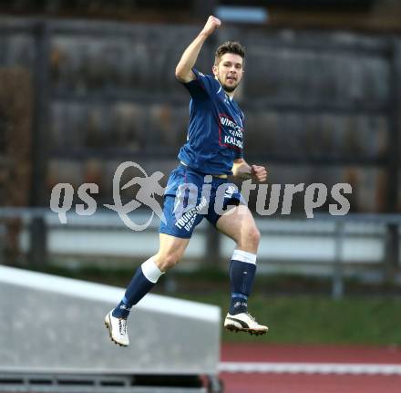 Fussball Regionalliga. VSV gegen Kalsdorf. Torjubel Martin Gruendler (Kalsdorf). Villach, am 12.4.2013.
Foto: Kuess
---
pressefotos, pressefotografie, kuess, qs, qspictures, sport, bild, bilder, bilddatenbank