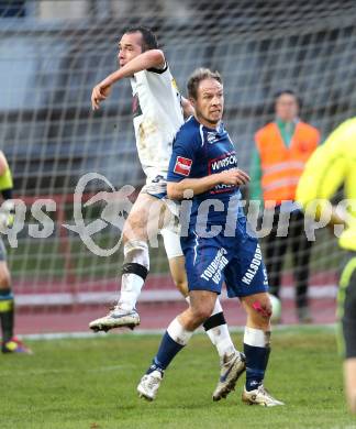 Fussball Regionalliga. VSV gegen Kalsdorf. Christian Prawda (VSV), Daniel Hofer (Kalsdorf). Villach, am 12.4.2013.
Foto: Kuess
---
pressefotos, pressefotografie, kuess, qs, qspictures, sport, bild, bilder, bilddatenbank