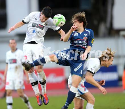 Fussball Regionalliga. VSV gegen Kalsdorf. Andreas Dlopst (VSV), Marvin Weinberger (Kalsdorf). Villach, am 12.4.2013.
Foto: Kuess
---
pressefotos, pressefotografie, kuess, qs, qspictures, sport, bild, bilder, bilddatenbank