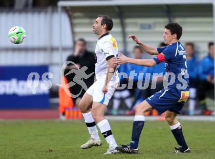 Fussball Regionalliga. VSV gegen Kalsdorf. Marco Reich (VSV), Michael Sauseng (Kalsdorf). Villach, am 12.4.2013.
Foto: Kuess
---
pressefotos, pressefotografie, kuess, qs, qspictures, sport, bild, bilder, bilddatenbank