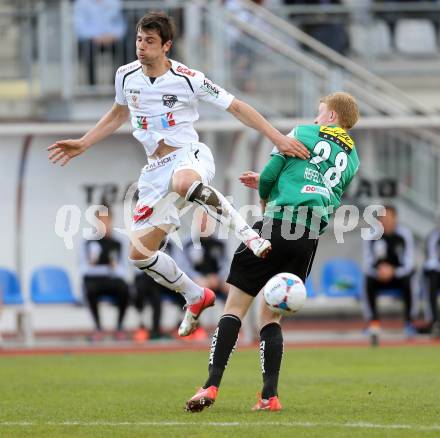 Fussball. Bundesliga. RZ Pellets WAC gegen SV Josko Ried.  Mihret TOPCAGIC;  (WAC), THOMAS REIELTSHAMMER  (Ried). Wolfsberg, 13.4.2013.
Foto: Kuess

---
pressefotos, pressefotografie, kuess, qs, qspictures, sport, bild, bilder, bilddatenbank