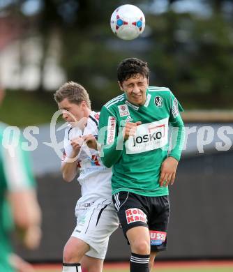 Fussball. Bundesliga. RZ Pellets WAC gegen SV Josko Ried.  Christian Thonhoer,  (WAC), Robert Zulj  (Ried). Wolfsberg, 13.4.2013.
Foto: Kuess

---
pressefotos, pressefotografie, kuess, qs, qspictures, sport, bild, bilder, bilddatenbank