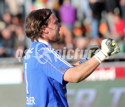 Fussball. Bundesliga. RZ Pellets WAC gegen SV Josko Ried.  Jubel Thomas Gebauer (Ried). Wolfsberg, 13.4.2013.
Foto: Kuess

---
pressefotos, pressefotografie, kuess, qs, qspictures, sport, bild, bilder, bilddatenbank