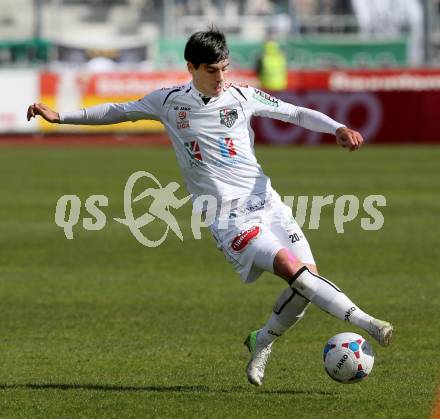 Fussball. Bundesliga. RZ Pellets WAC gegen SV Josko Ried. David De Paula   (WAC). Wolfsberg, 13.4.2013.
Foto: Kuess

---
pressefotos, pressefotografie, kuess, qs, qspictures, sport, bild, bilder, bilddatenbank