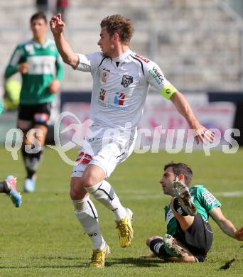 Fussball. Bundesliga. RZ Pellets WAC gegen SV Josko Ried.  Michael Sollbauer  (WAC). Wolfsberg, 13.4.2013.
Foto: Kuess

---
pressefotos, pressefotografie, kuess, qs, qspictures, sport, bild, bilder, bilddatenbank